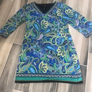 Paisley print dress